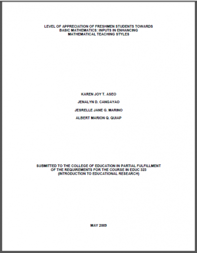 thesis filipino format